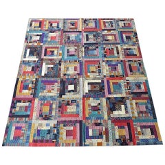 Importante Unico Grande Tappeto Missoni Italia Saporiti Italia Patchwork Tappeto 1980 Etichettato
