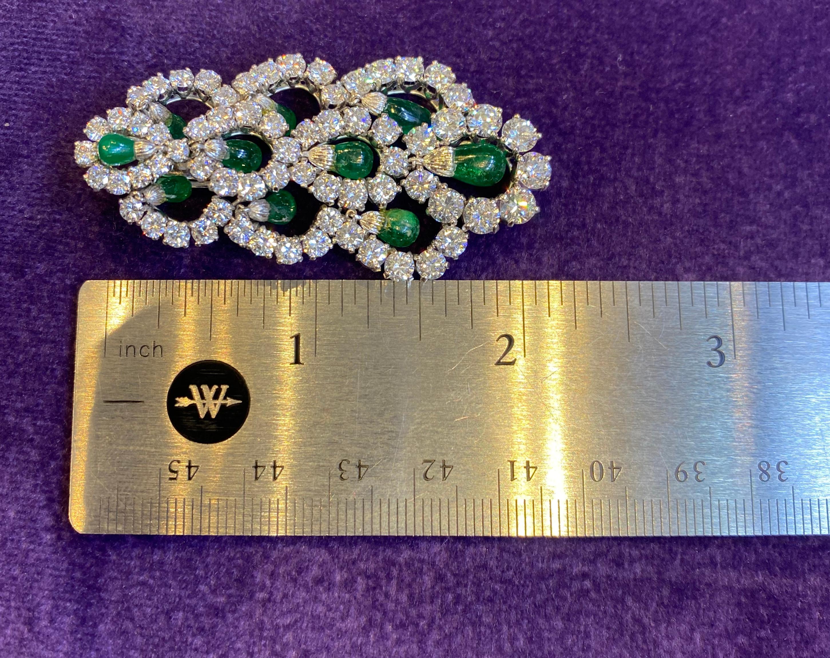 Van Cleef & Arpels Dangling Emerald & Diamond Earrings 1