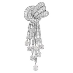 Important Van Cleef & Arpels Diamond Cascade Brooch