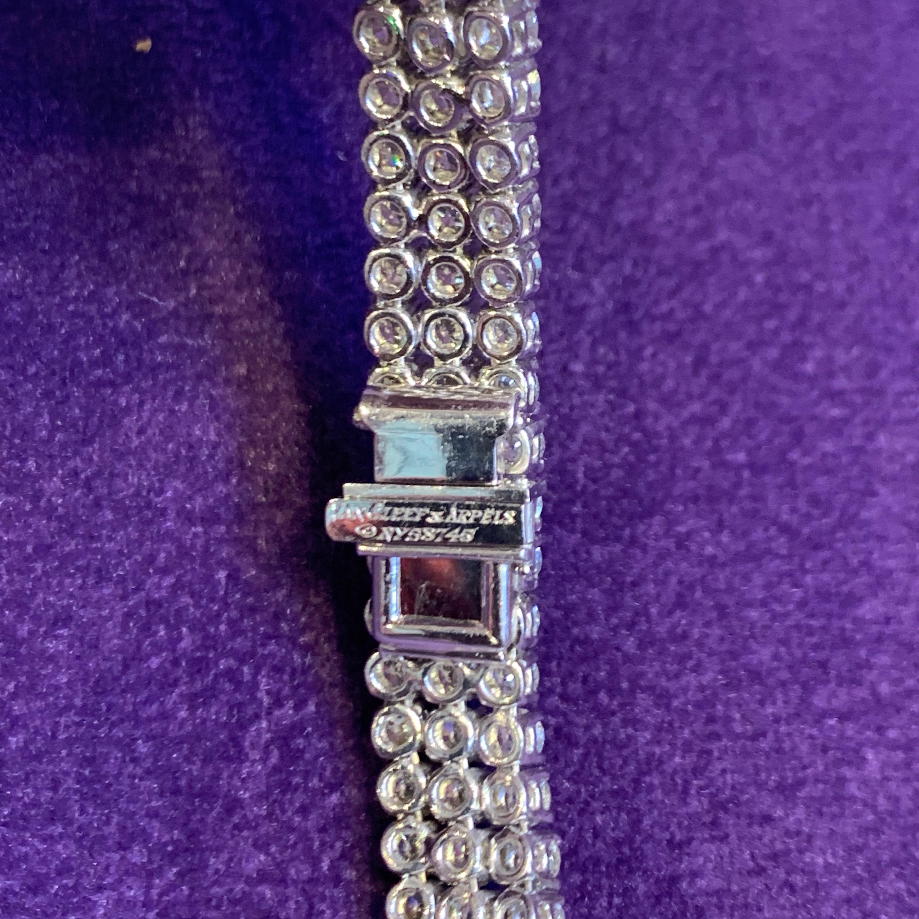 Halskette mit Diamanten und Smaragden von Van Cleef & Arpels im Angebot 4