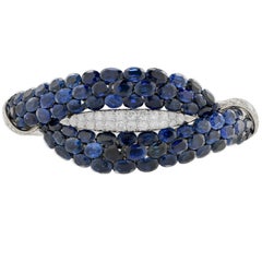 Important Van Cleef & Arpels Sapphire and Diamond Bangle