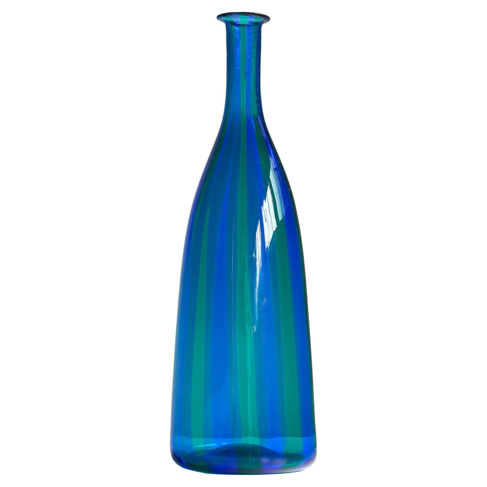 Important Vase " a canne" attributed to Fulvio Bianconi, Ed. Venini c. 1950