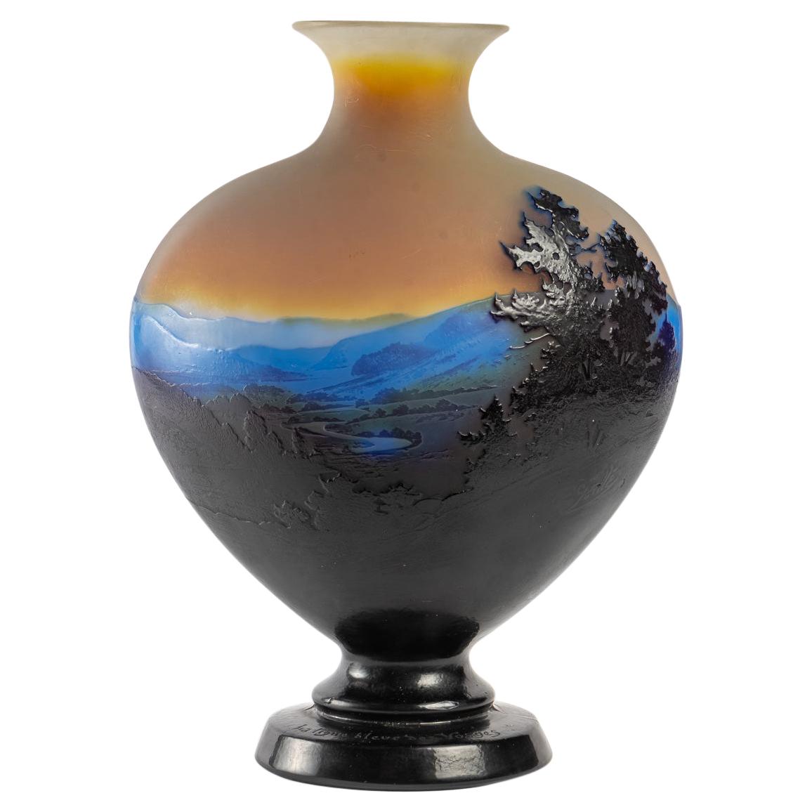 Important Vase by Gallé, 1900