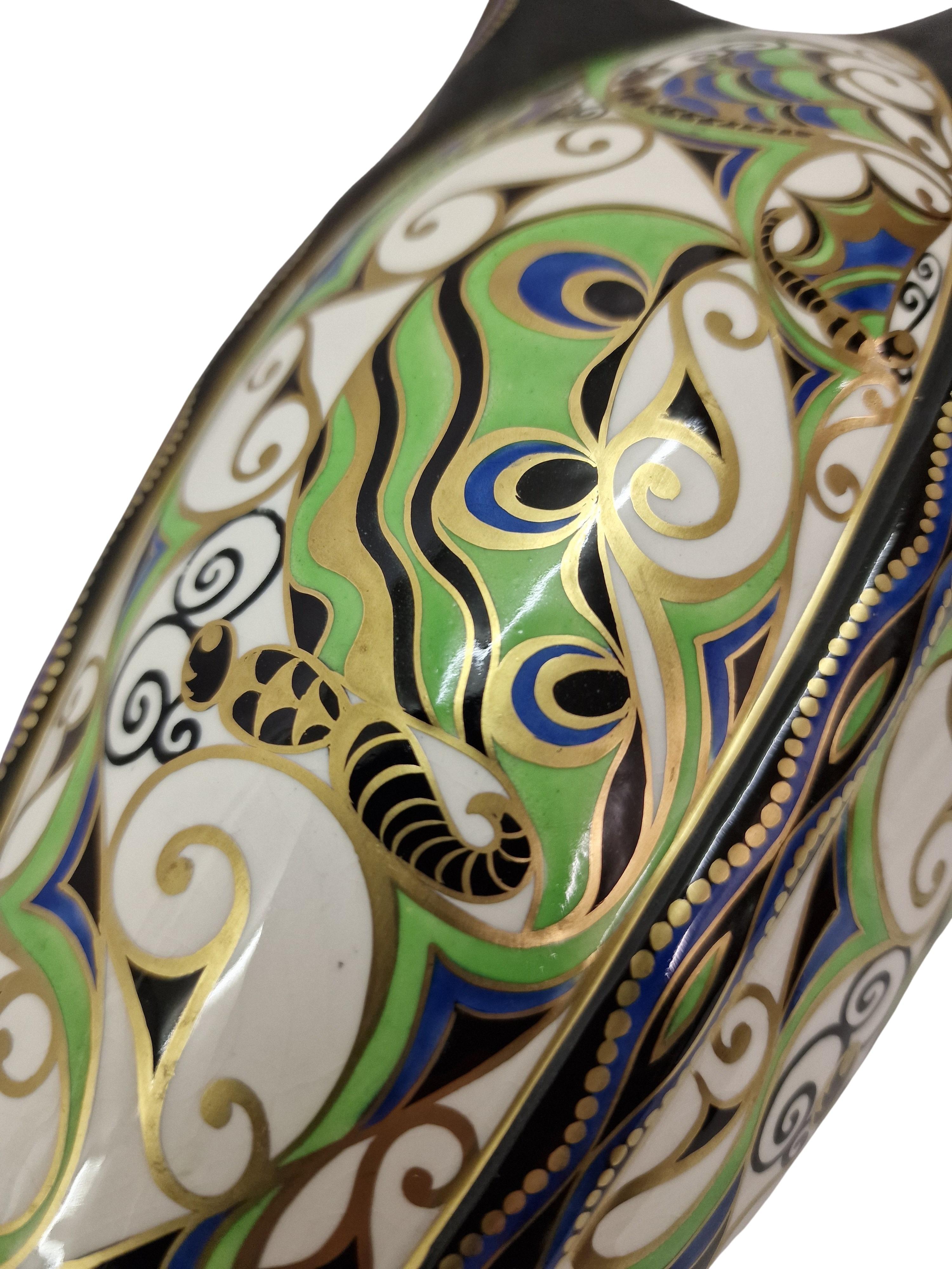 Hand-Crafted Important vase, Karl Klaus Serapis Ernst Wahliss Wiener Werkstätte, 1911 Austria