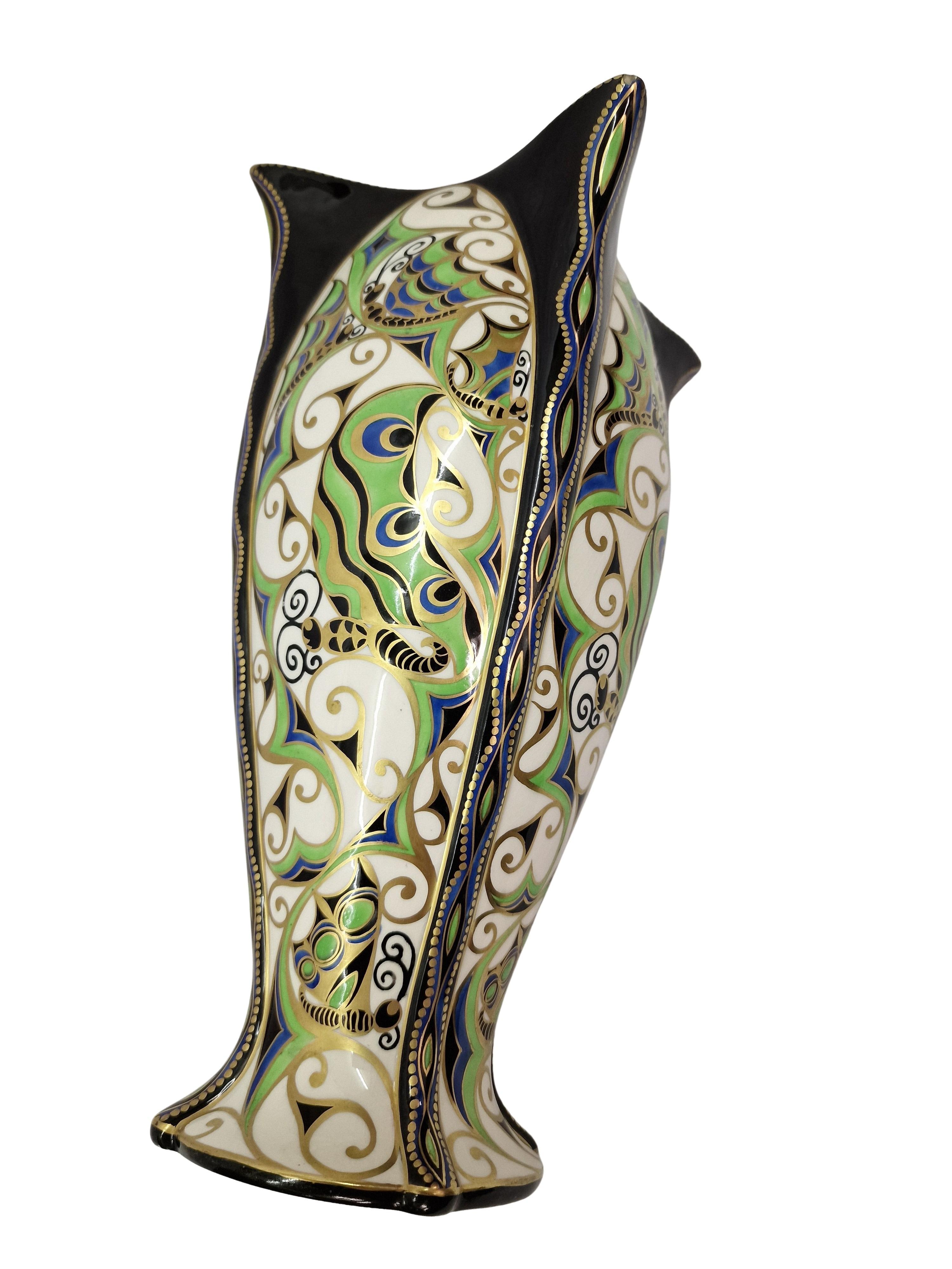 Early 20th Century Important vase, Karl Klaus Serapis Ernst Wahliss Wiener Werkstätte, 1911 Austria