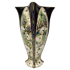 Wichtige Vase, Karl Klaus Serapis Ernst Wahliss Wiener Werkstätte, 1911 Österreich