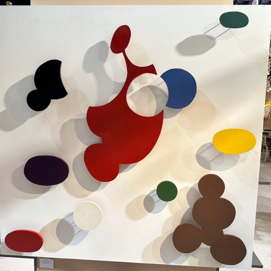 Painted Important Wall sculpture from 1964. Made by Pierre Olofsson (1921-1996) For Sale