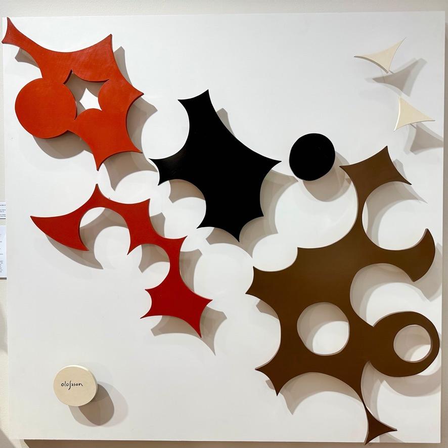 Peint à la main Importante œuvre de Pierre Olofsson réalisée en 1964 pour la Poste suédoise à Kiruna en vente