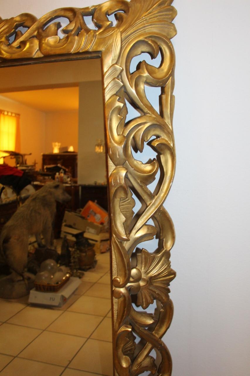 Important 19th Century Italian Mirror In Good Condition In charmes, FR