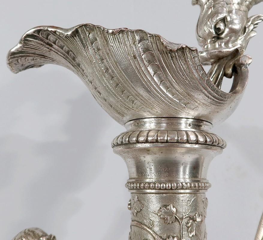 Metallo Importante bicchiere d'argento, stile Luigi XVI - XIX secolo in vendita