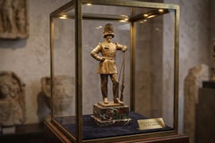 Importante sculpture en bronze : "Soldat" - Fonderia Laganà, Naples (20e siècle)