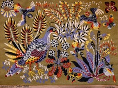 Importante tapiz Vintage de Maison Royale Paris, Petit-Point - Nº 1628