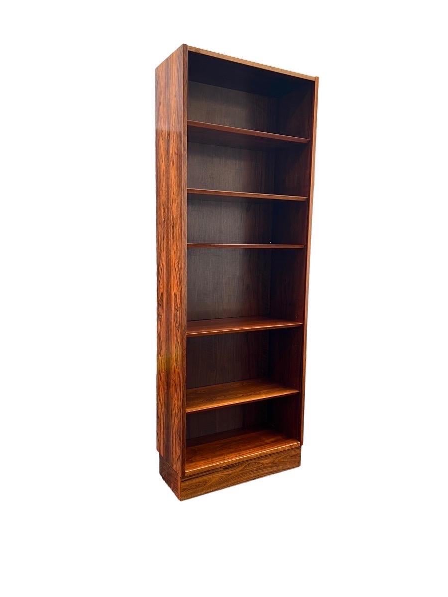 Mid-Century Modern Imported Danish Mid Century Modern Bookshelf Bookcase with Adjustable Shelves