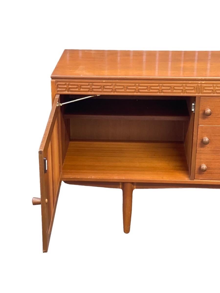 Imported UK Vintage Mid-Century Modern Long Credenza/Buffet of Robert Heritage  For Sale 1