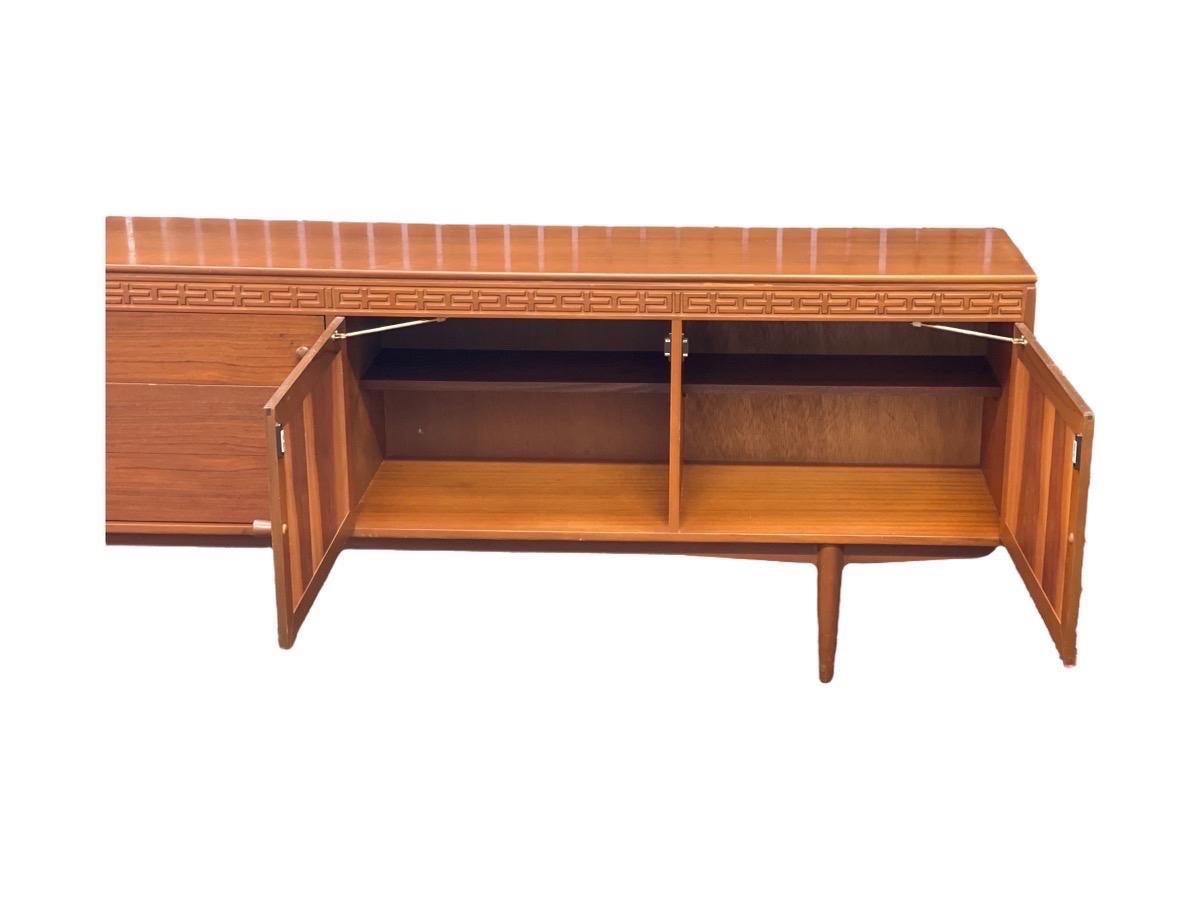 Imported UK Vintage Mid-Century Modern Long Credenza/Buffet of Robert Heritage  For Sale 2