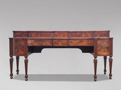 Imposing 18th Century George III Period Figured Mahogany Sideboard