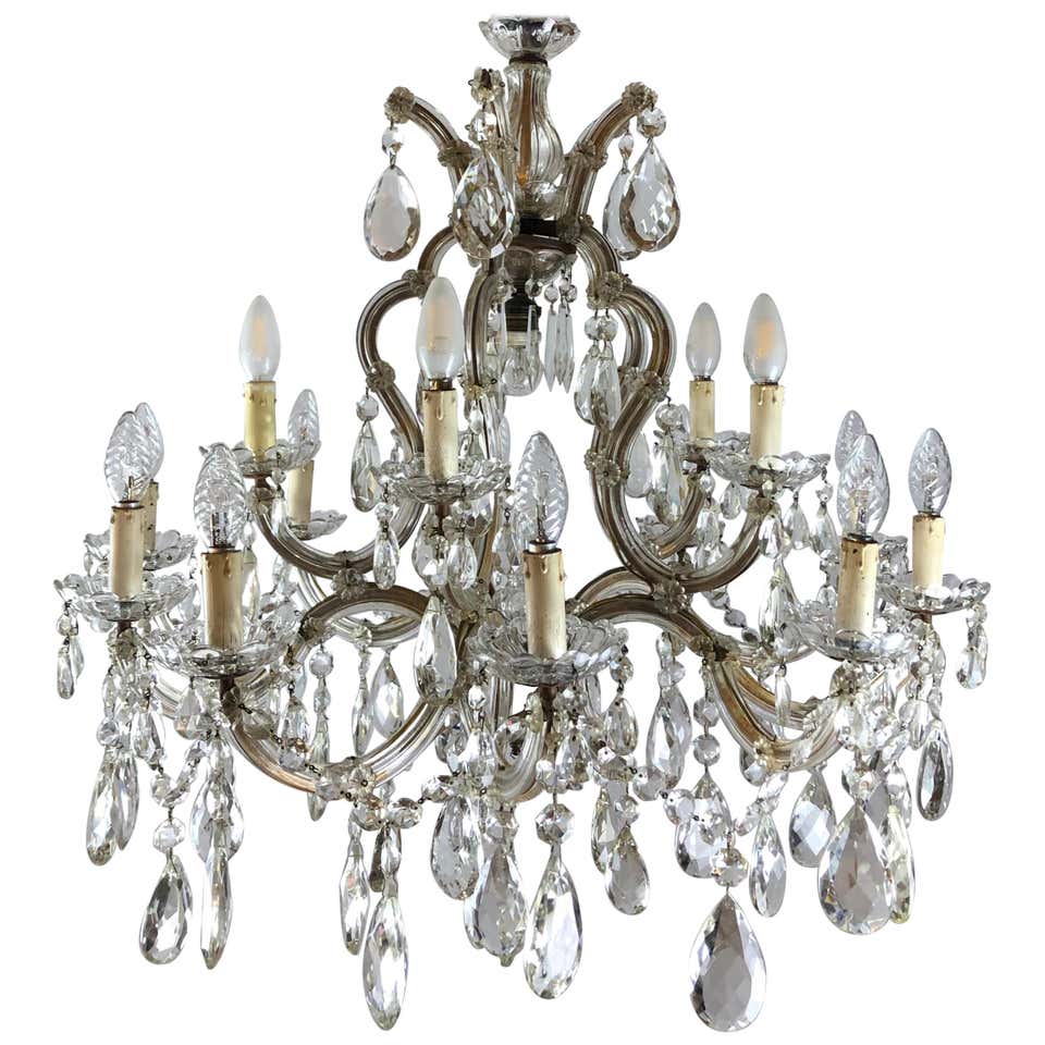 Italian Venetian Murano Gold Dusted 6 Arm Chandelier For Sale at 1stDibs