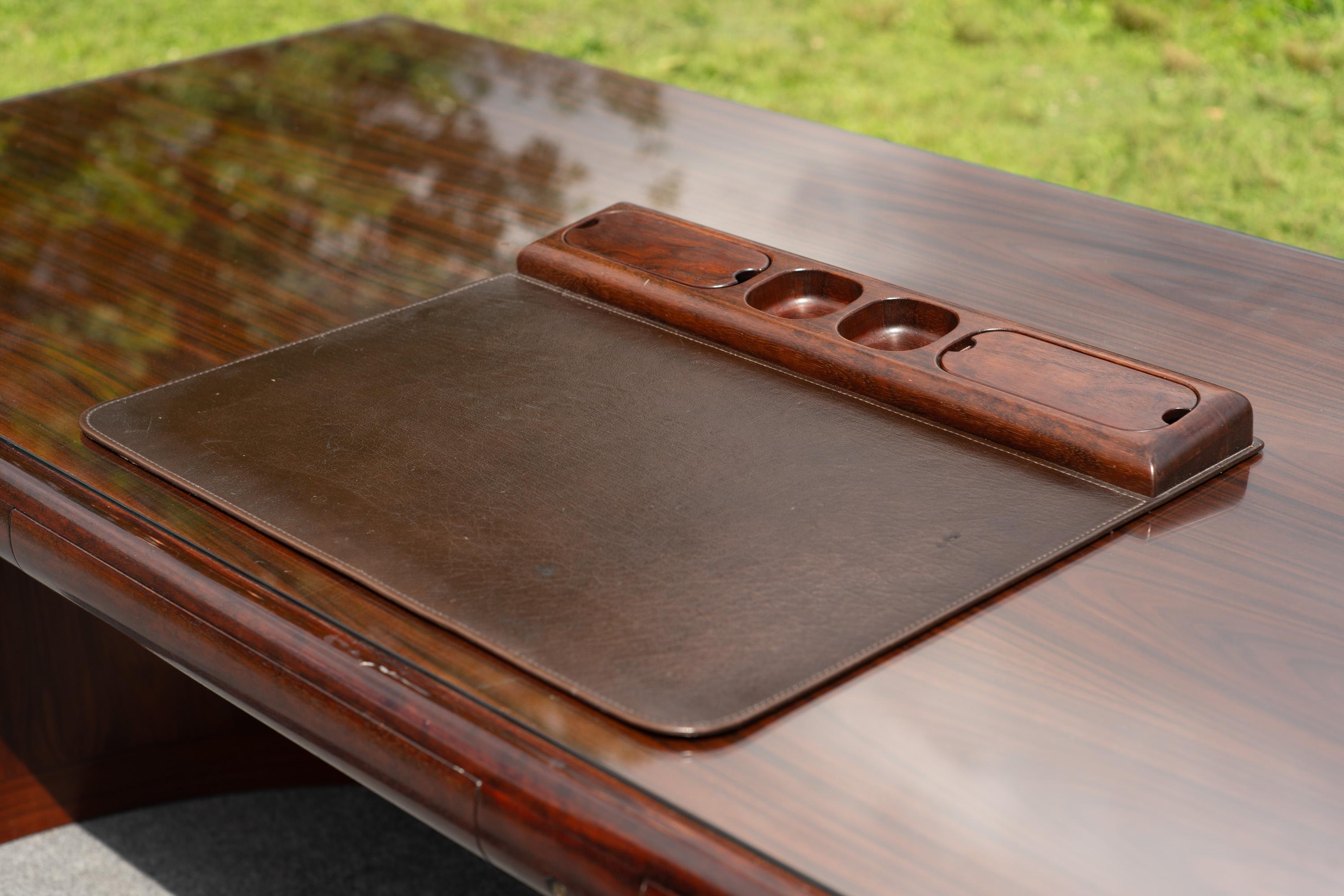 Imposing Dyrlund Rosewood Executive 'Super Skyline' Desk, Made in Denmark, 1970s For Sale 4
