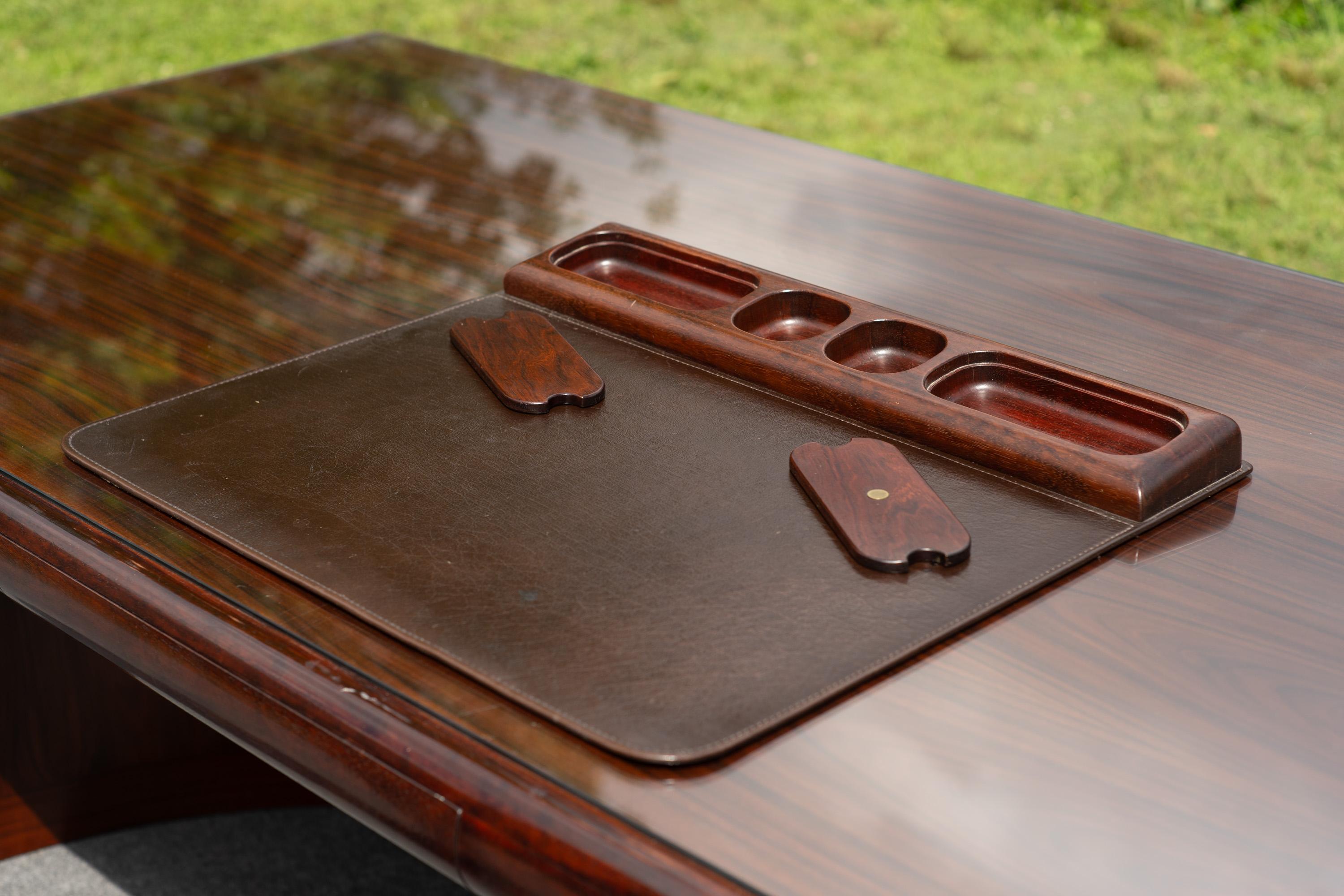 Imposing Dyrlund Rosewood Executive 'Super Skyline' Desk, Made in Denmark, 1970s For Sale 5