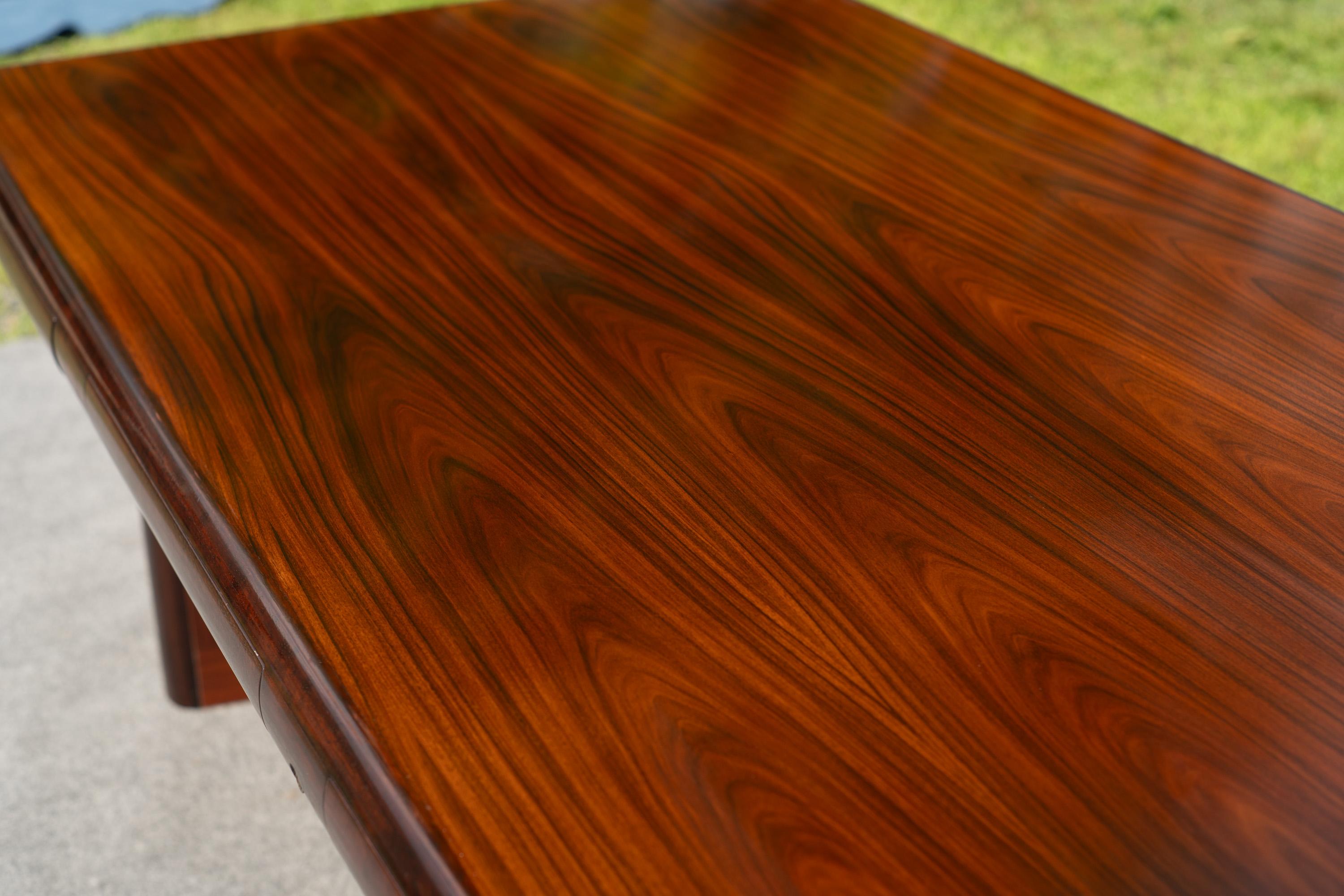 Imposing Dyrlund Rosewood Executive 'Super Skyline' Desk, Made in Denmark, 1970s For Sale 8