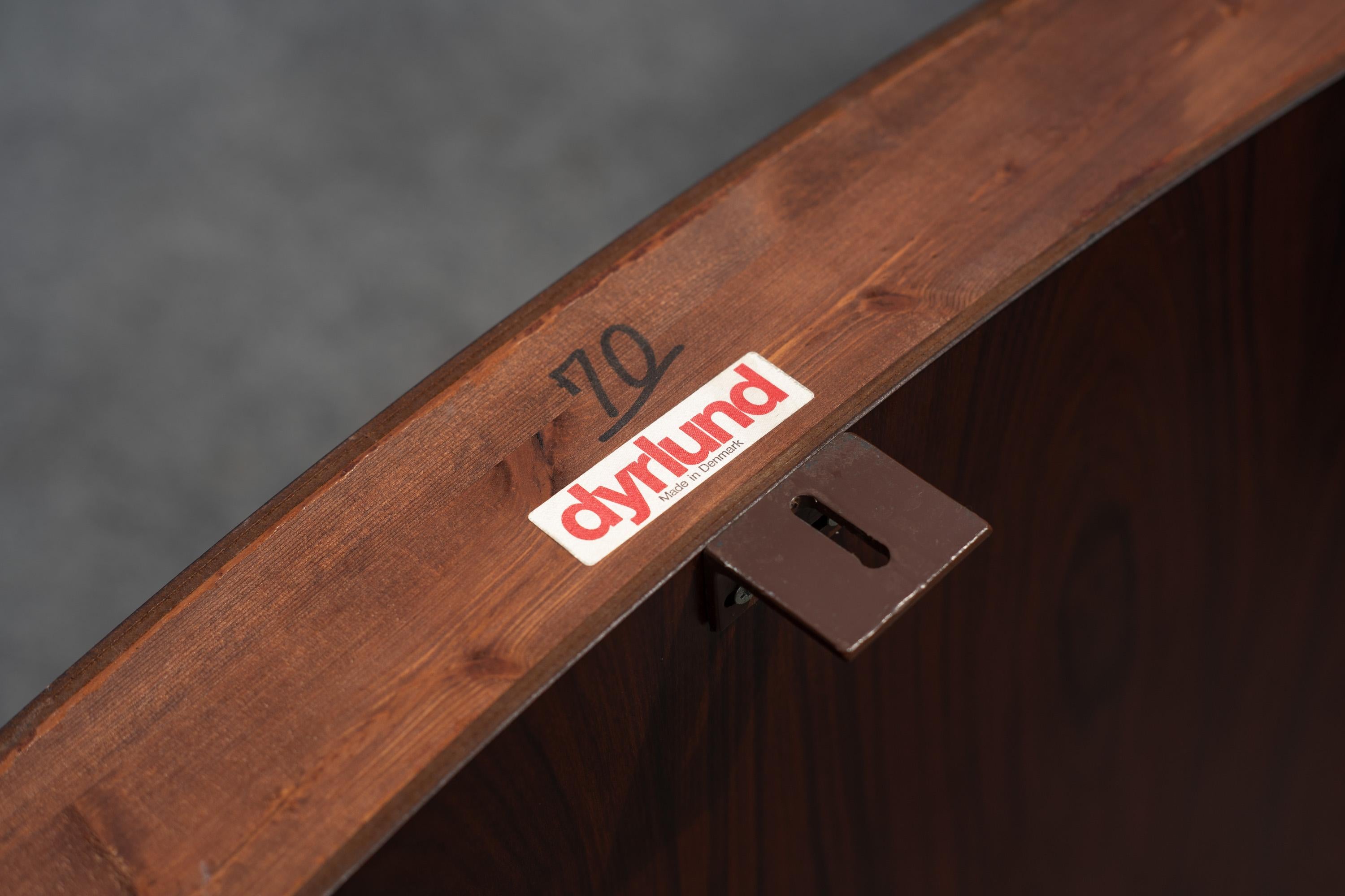 Imposing Dyrlund Rosewood Executive 'Super Skyline' Desk, Made in Denmark, 1970s For Sale 12
