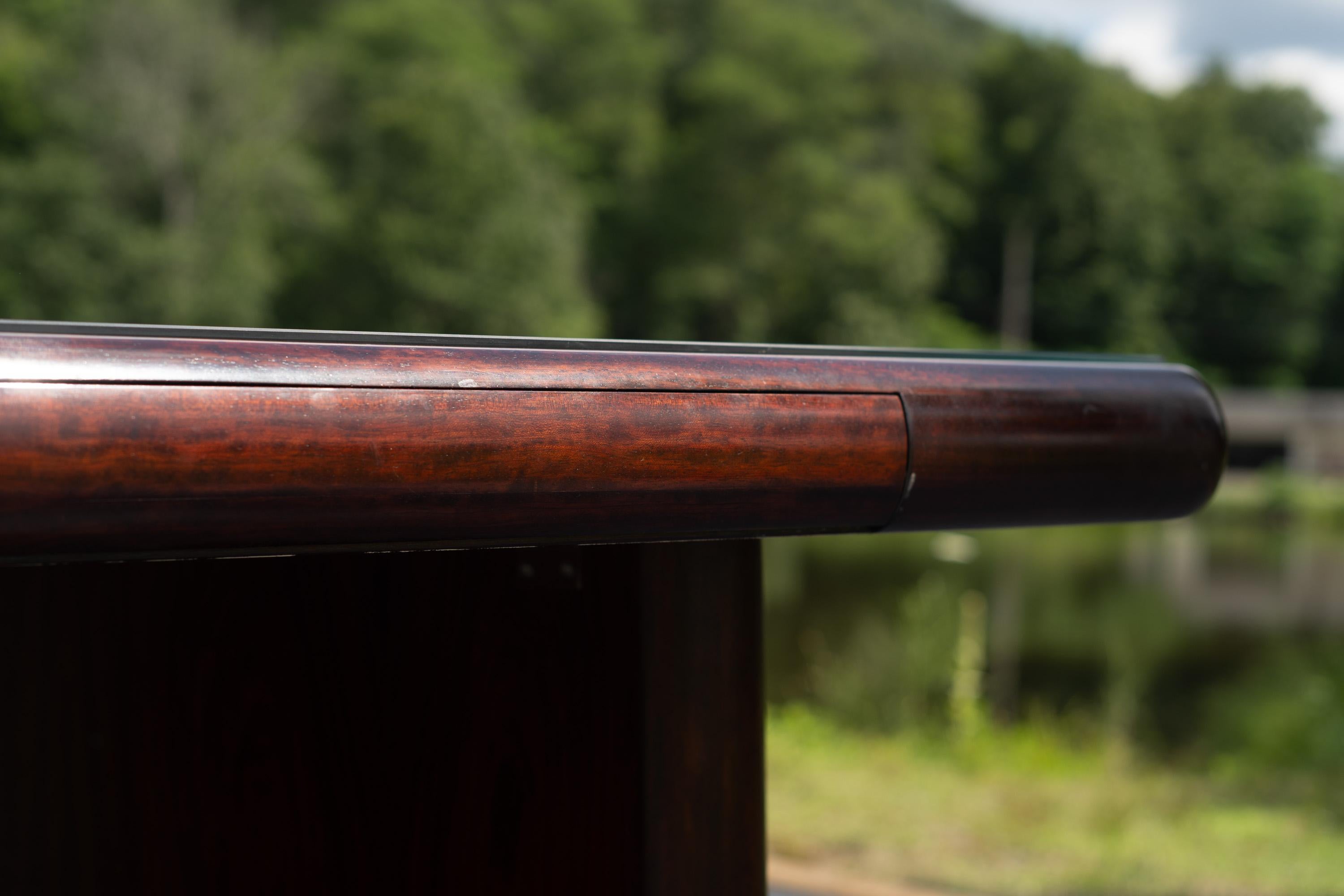 Glass Imposing Dyrlund Rosewood Executive 'Super Skyline' Desk, Made in Denmark, 1970s For Sale