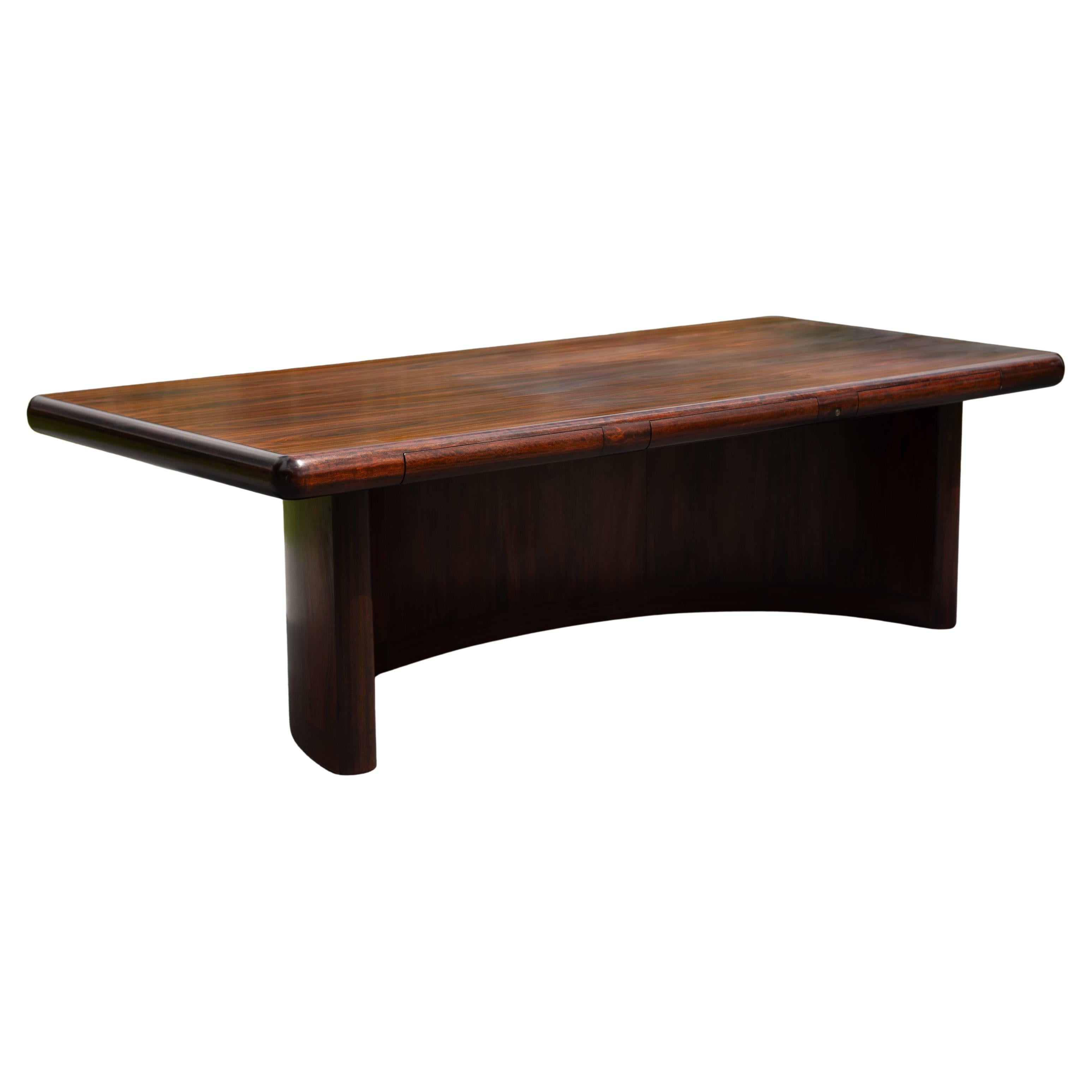 Imposing Dyrlund Rosewood Executive 'Super Skyline' Desk, Made in Denmark, 1970s For Sale
