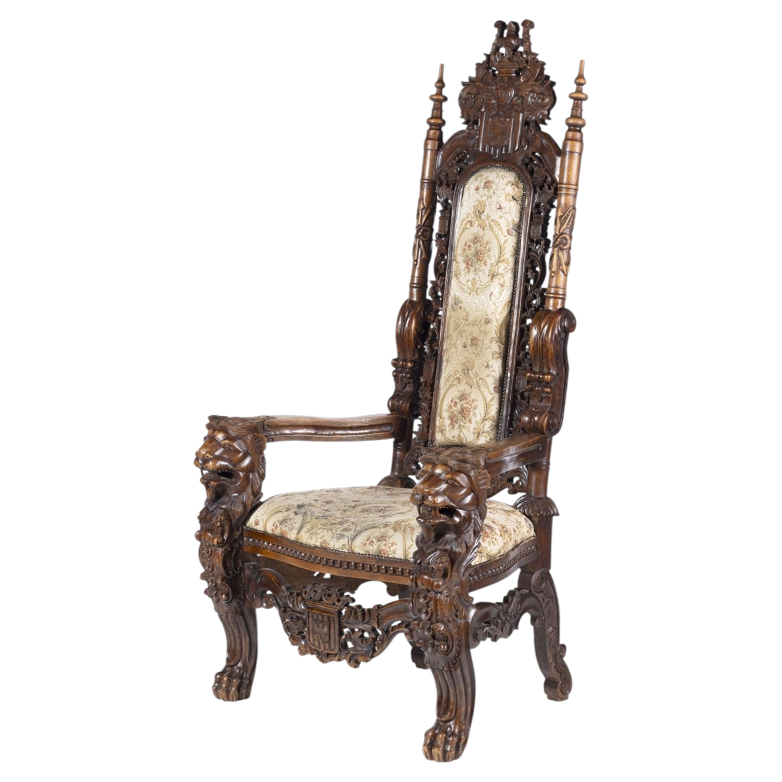 FAUTEUIL ANGLAIS IMPOSANT Début du 20ème siècle