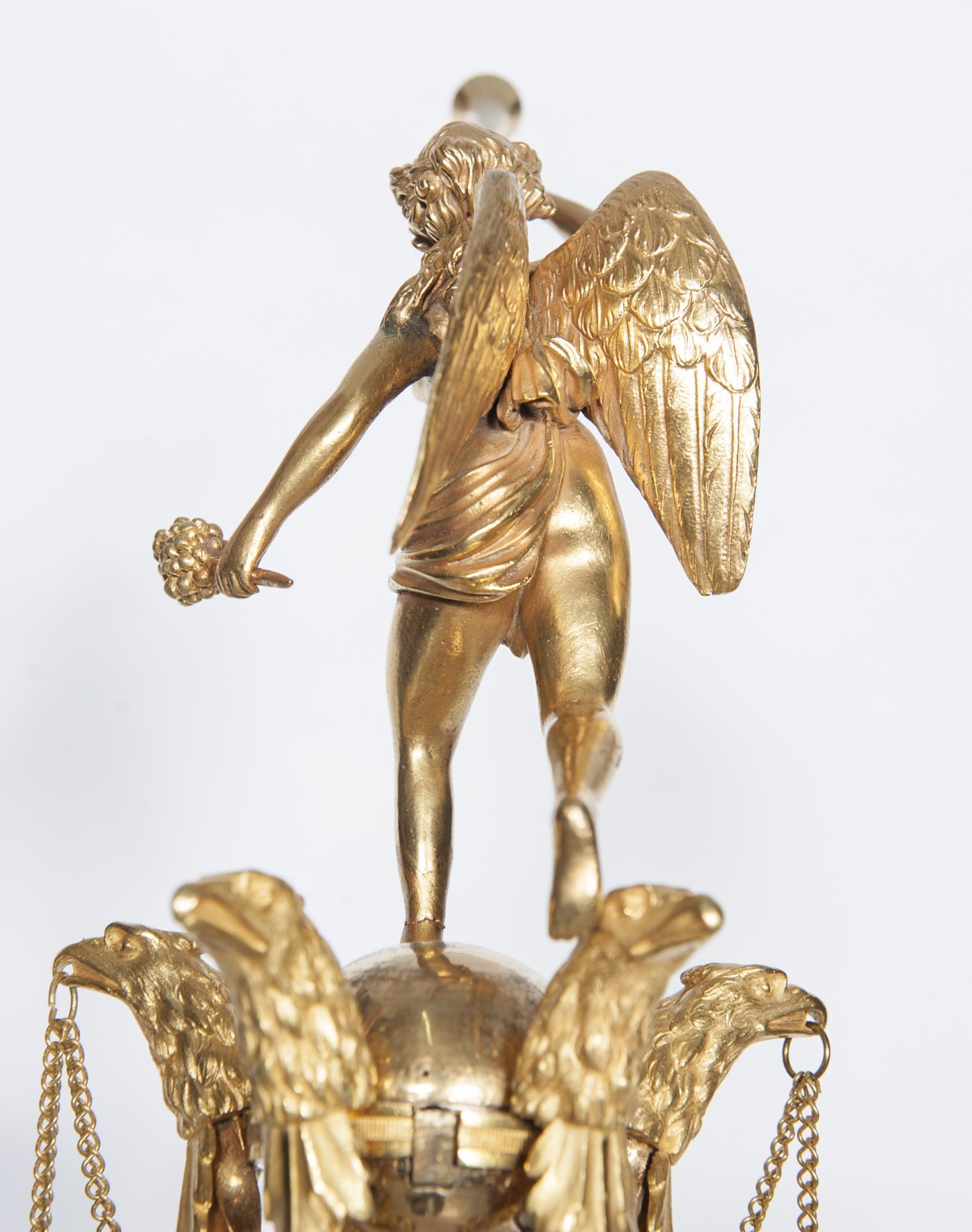 Bronze Pendule de temple monumentale Louis XVI imposante par  Barbichon en vente
