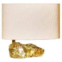 imposing Rough Edge Glass Table Lamp