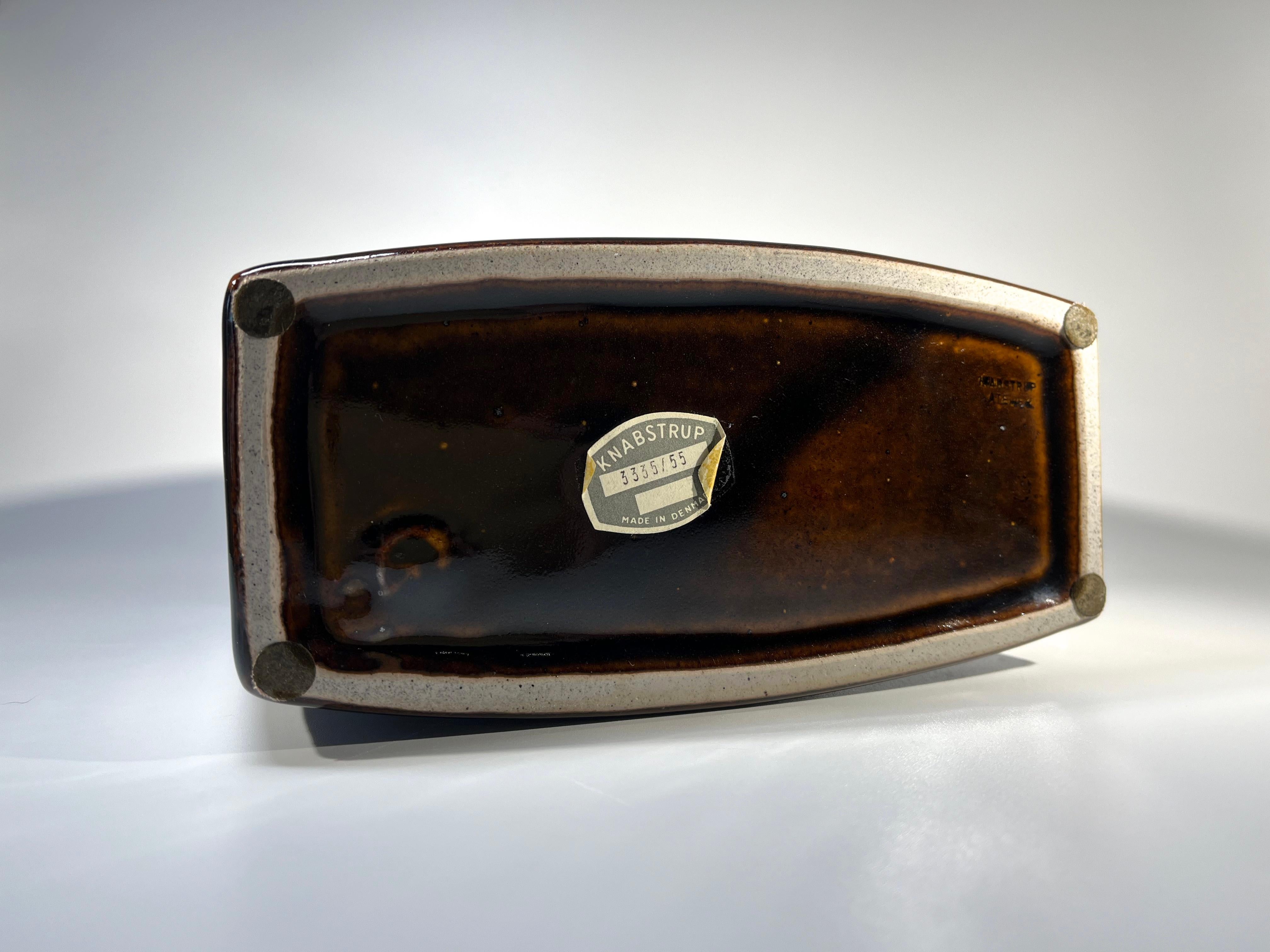Imponente vaso a lastre di Christine Konschak per Knabstrup, Danimarca, 1960 ca. in vendita 3