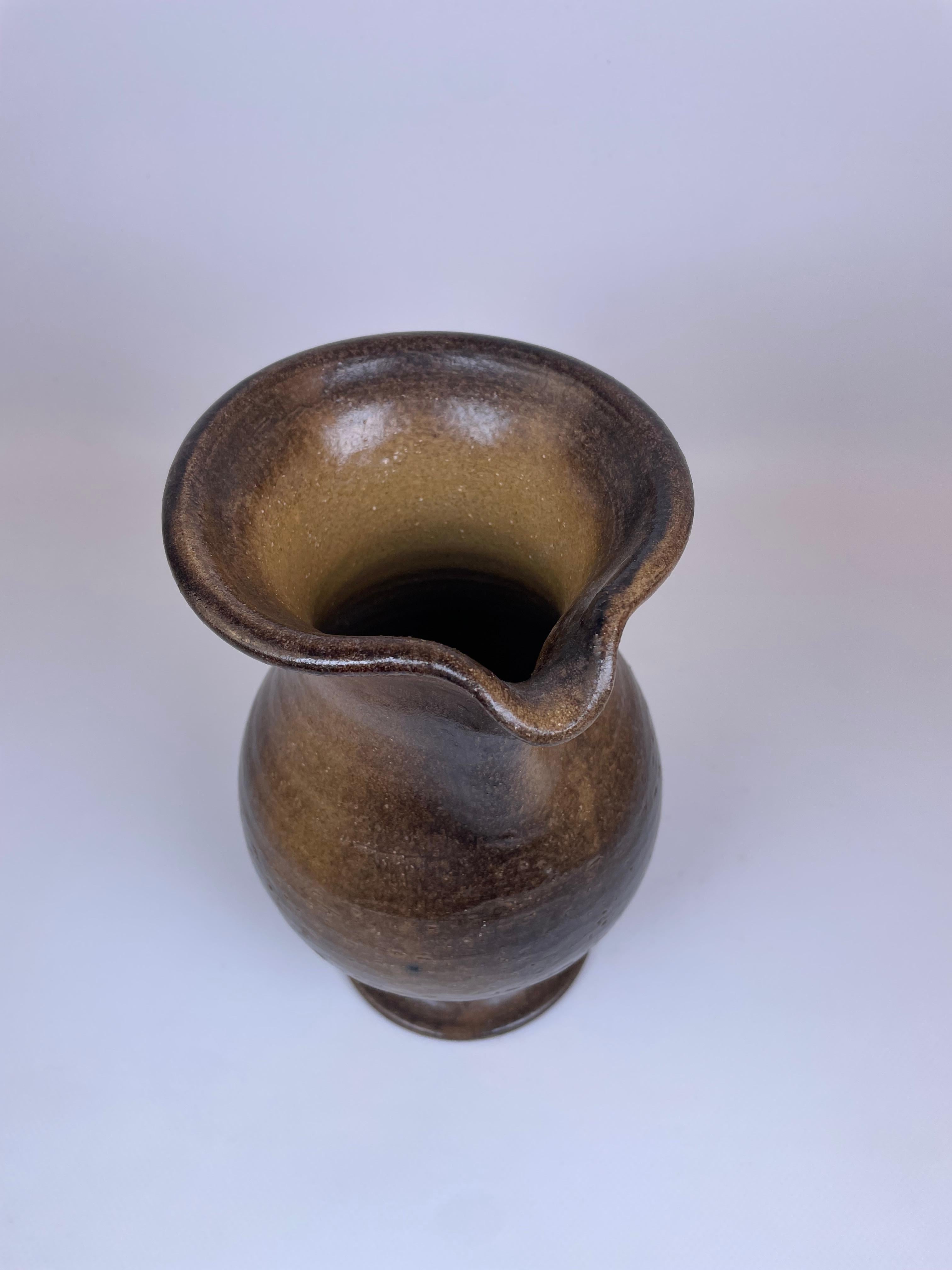 Impression ceramic pitcher by Jean Marais, Vallauris For Sale 7