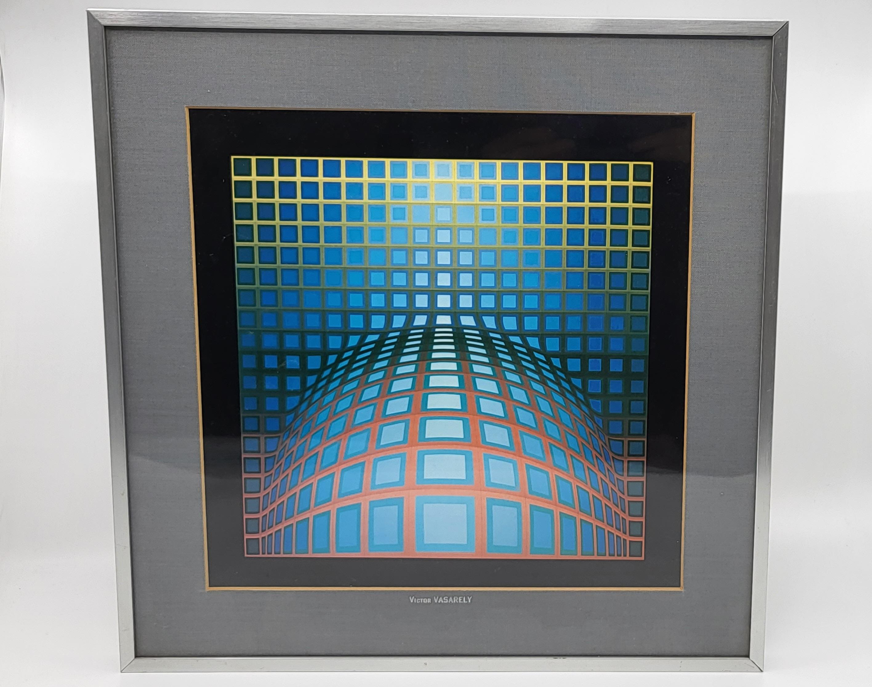 Metal Impression offset Victor Vasarely 