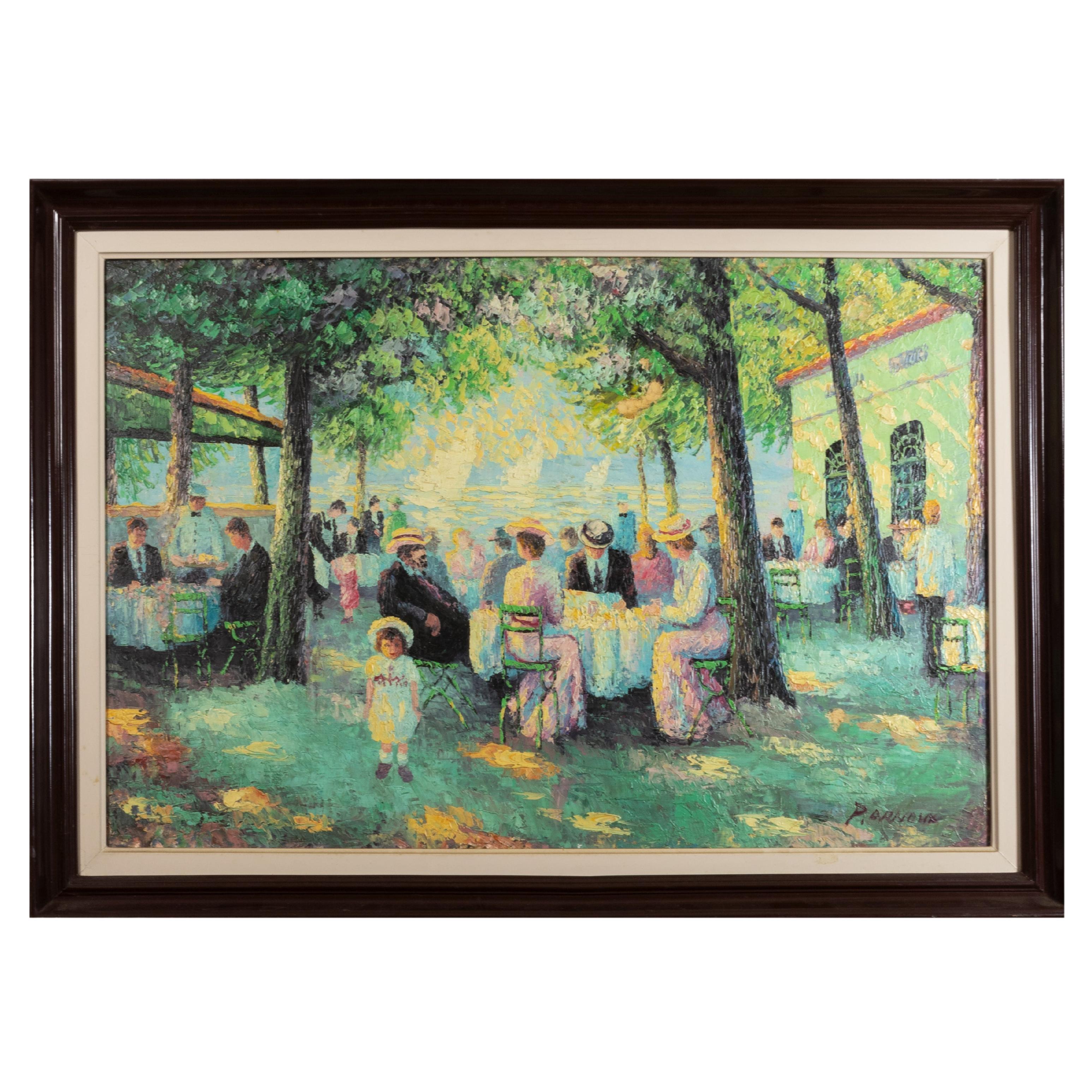 Impressionismus Paris Cabaret-Gemälde von Paul Arnaux, 20. Jahrhundert