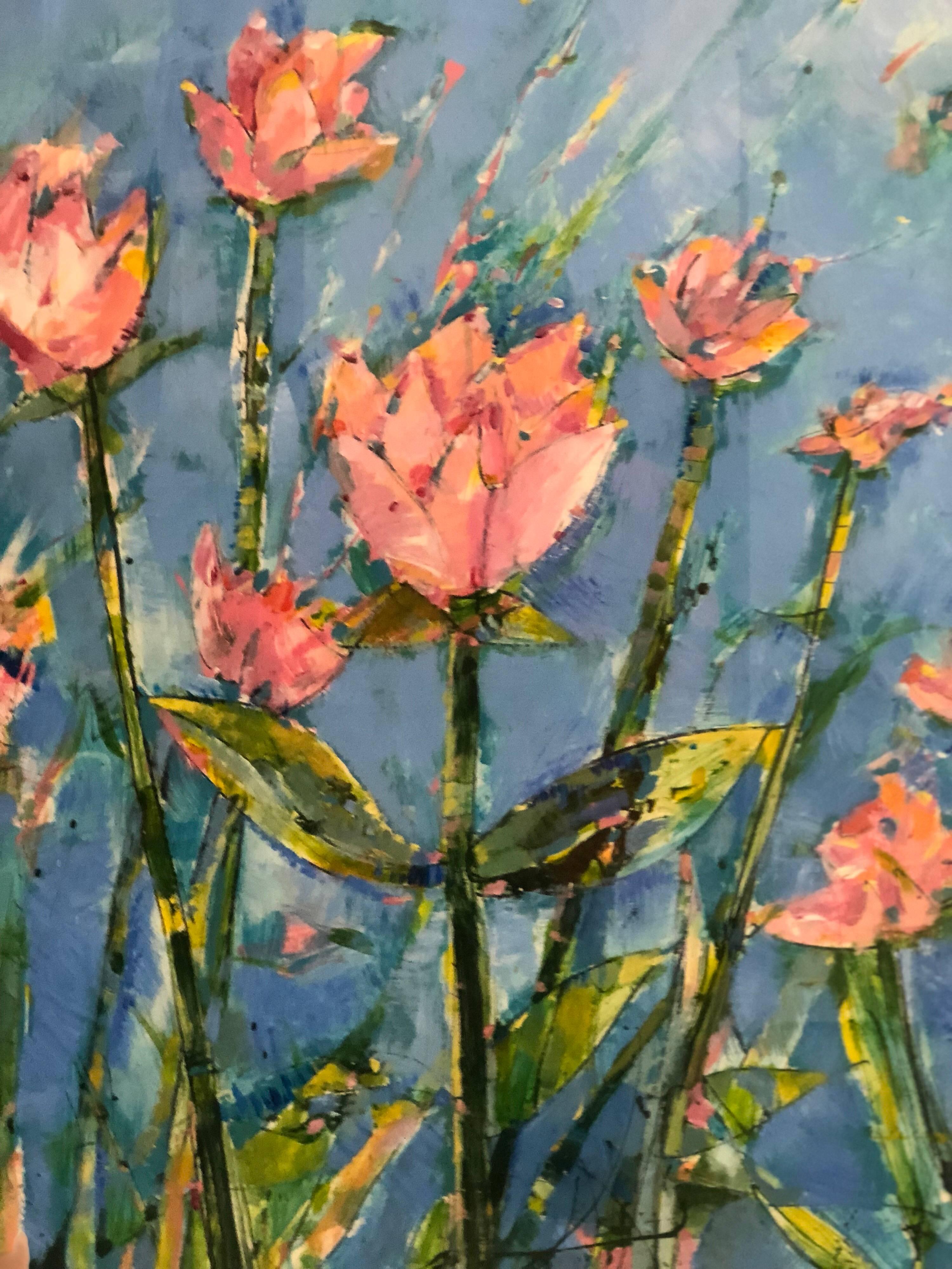 Pintura de Flores en la Escuela de Matisse por James Antonie Moderno en venta