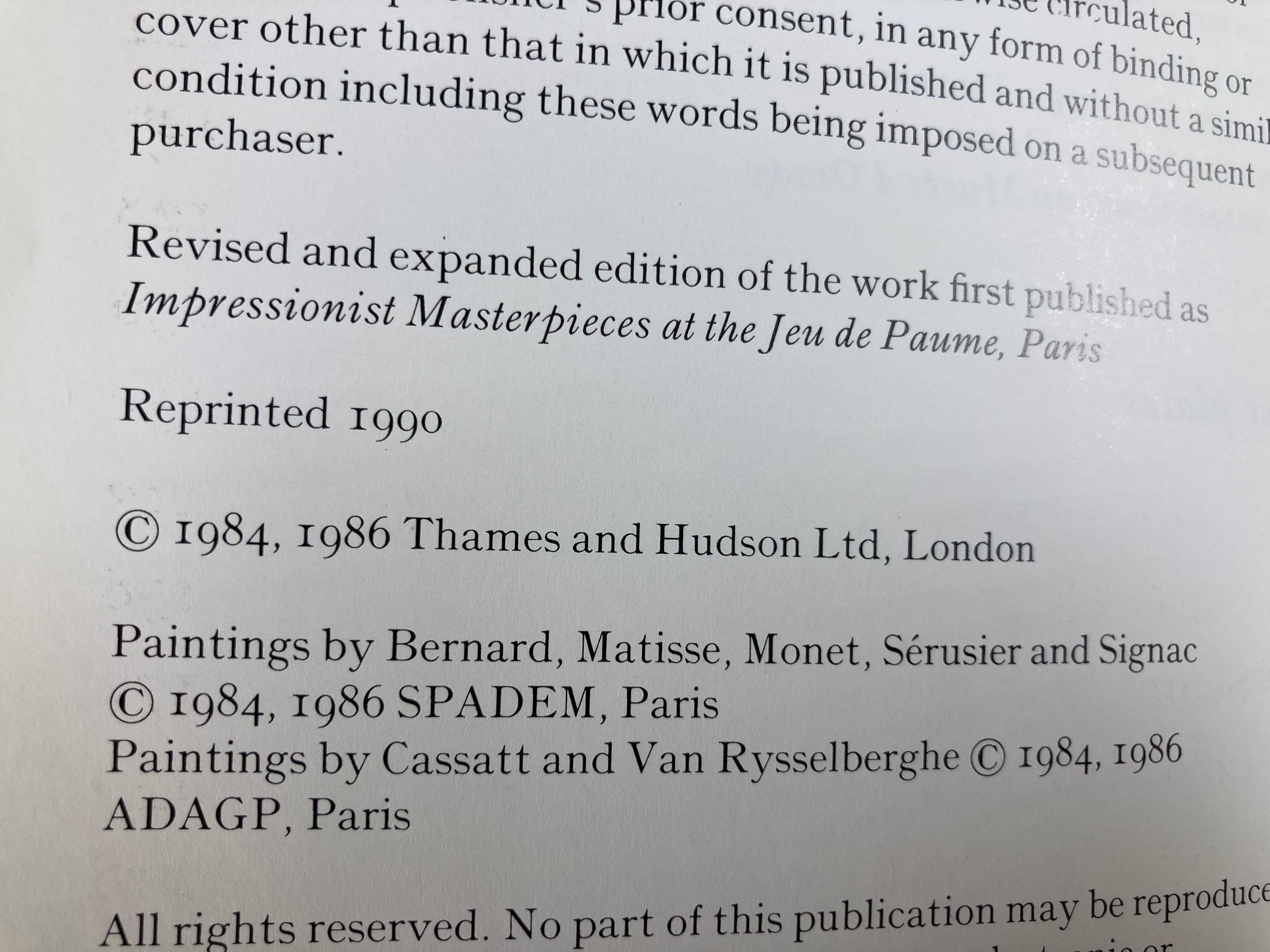 Impressionist and Post-Impressionist Masterpieces at the Musee d'Orsay Book In Good Condition For Sale In North Hollywood, CA