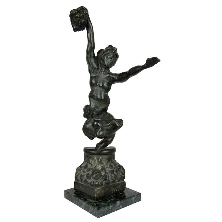 Impressionist Bronze Sculpture of Perseus and Medusa For Sale