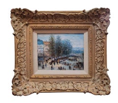 Impressionist Cityscape  Oil Painting by K. Razin