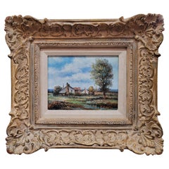 Impressionistisches Landschaftsbild Ölgemälde von K. Razin