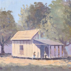 Peinture à l'huile impressionniste de Floride sur toile d'Aleen Elizabeth Aked