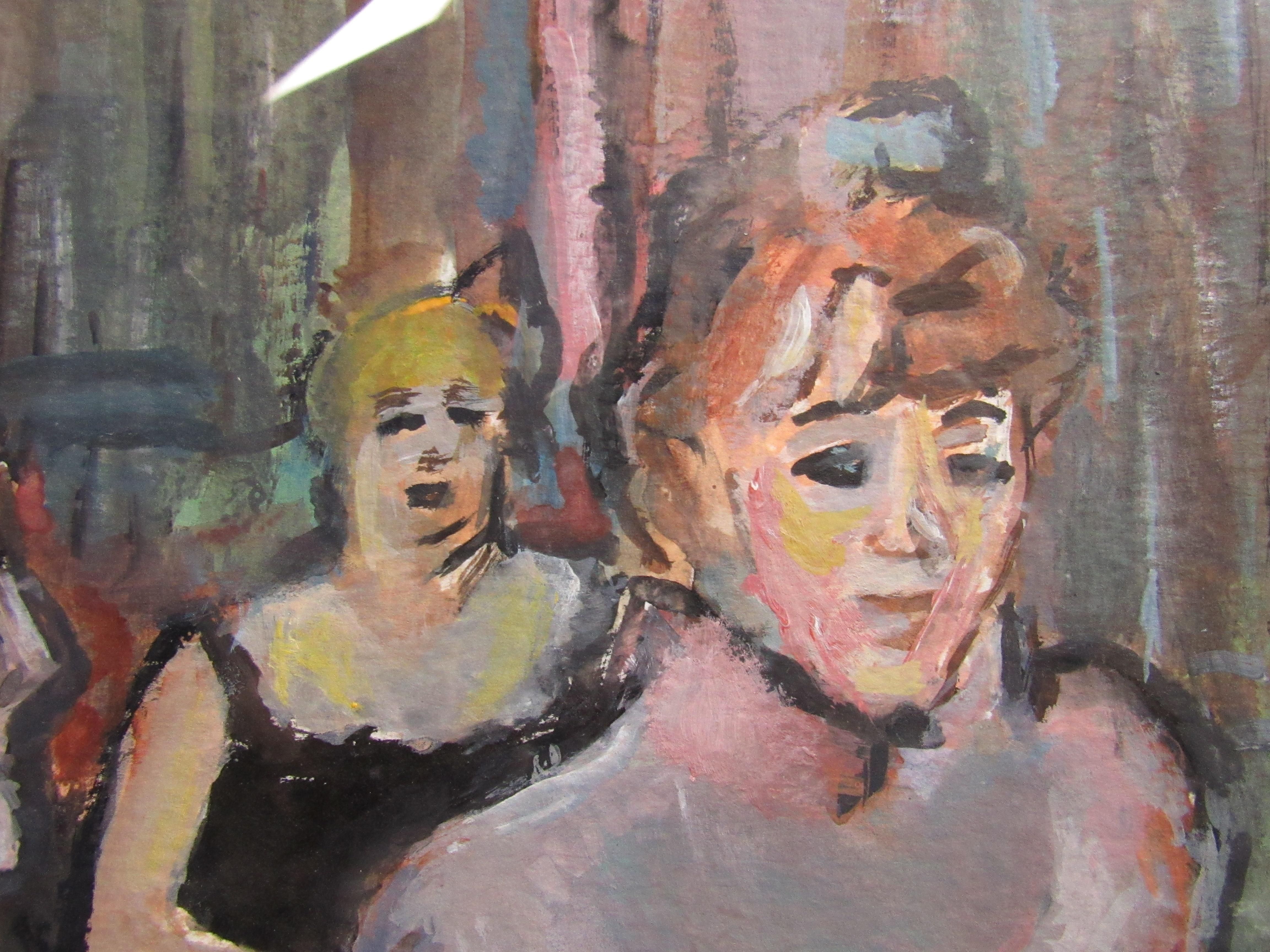 Impressionist Gouache Painting by Andrew McNeile In Good Condition For Sale In Brooklyn, NY
