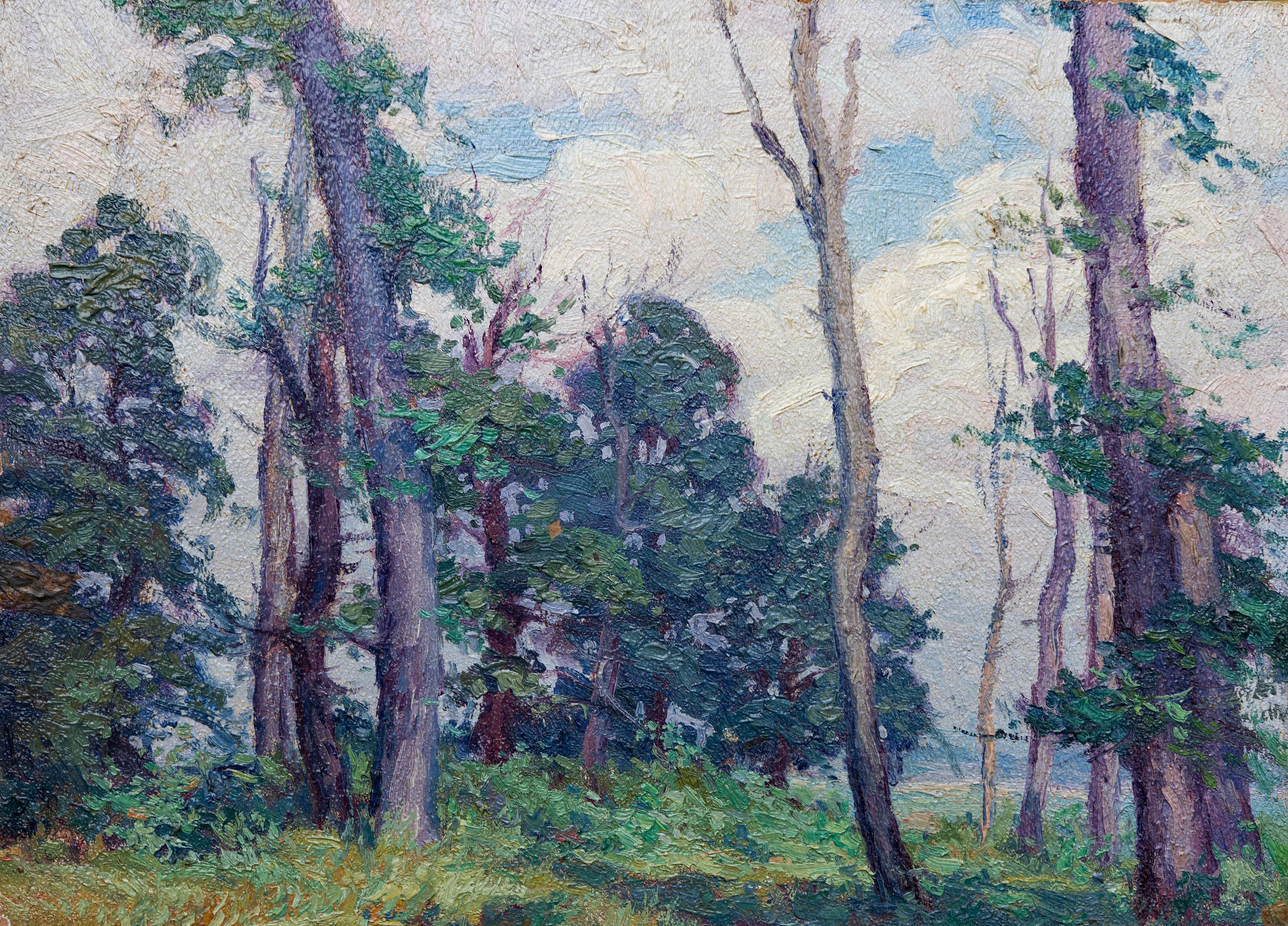 Impressionist Landscape  by American Artist George Renouard In condizioni buone in vendita a Rochester, NY