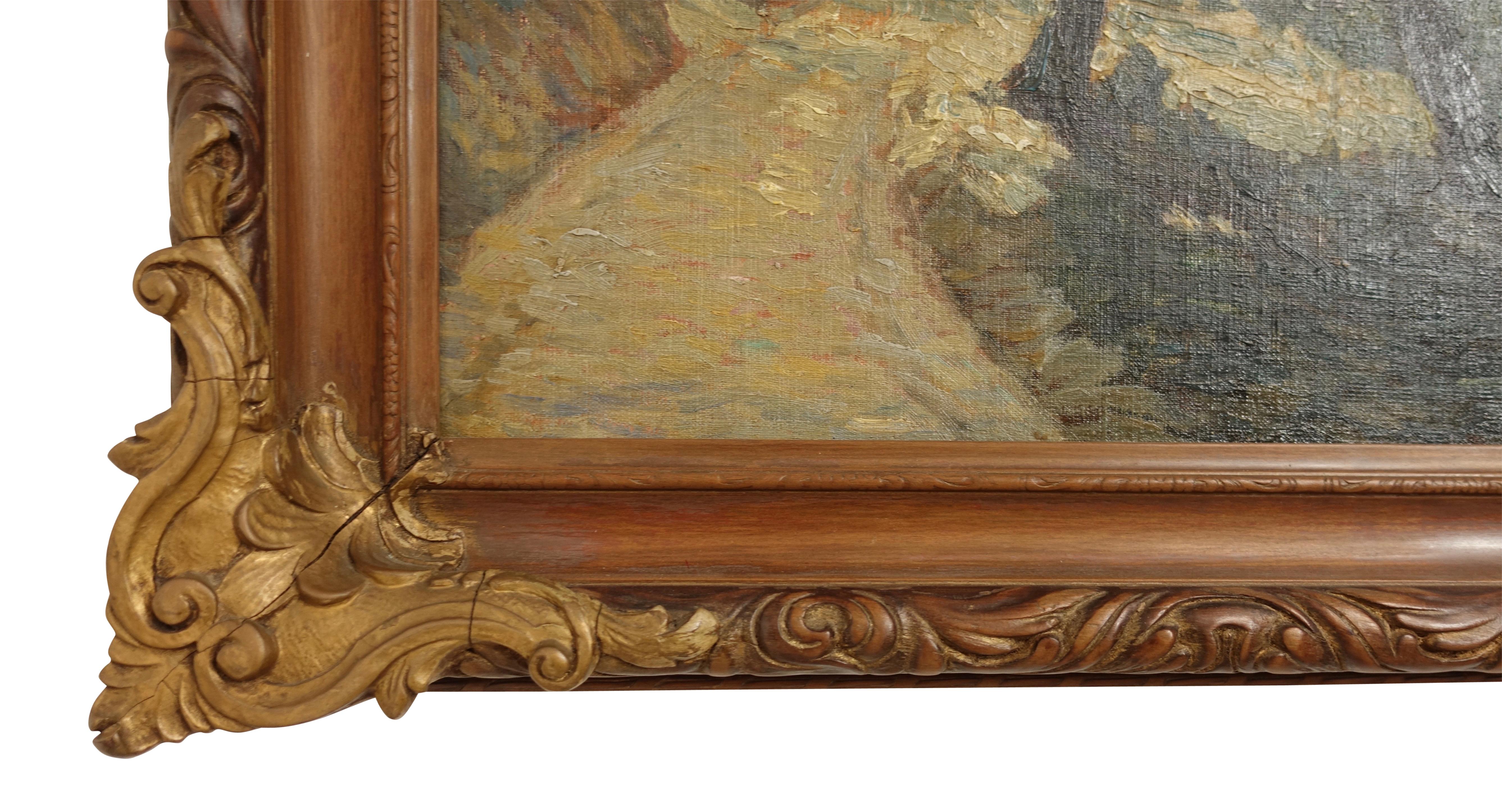 Impressionist Landscape Painting, Signed Shreve 1923 For Sale 1