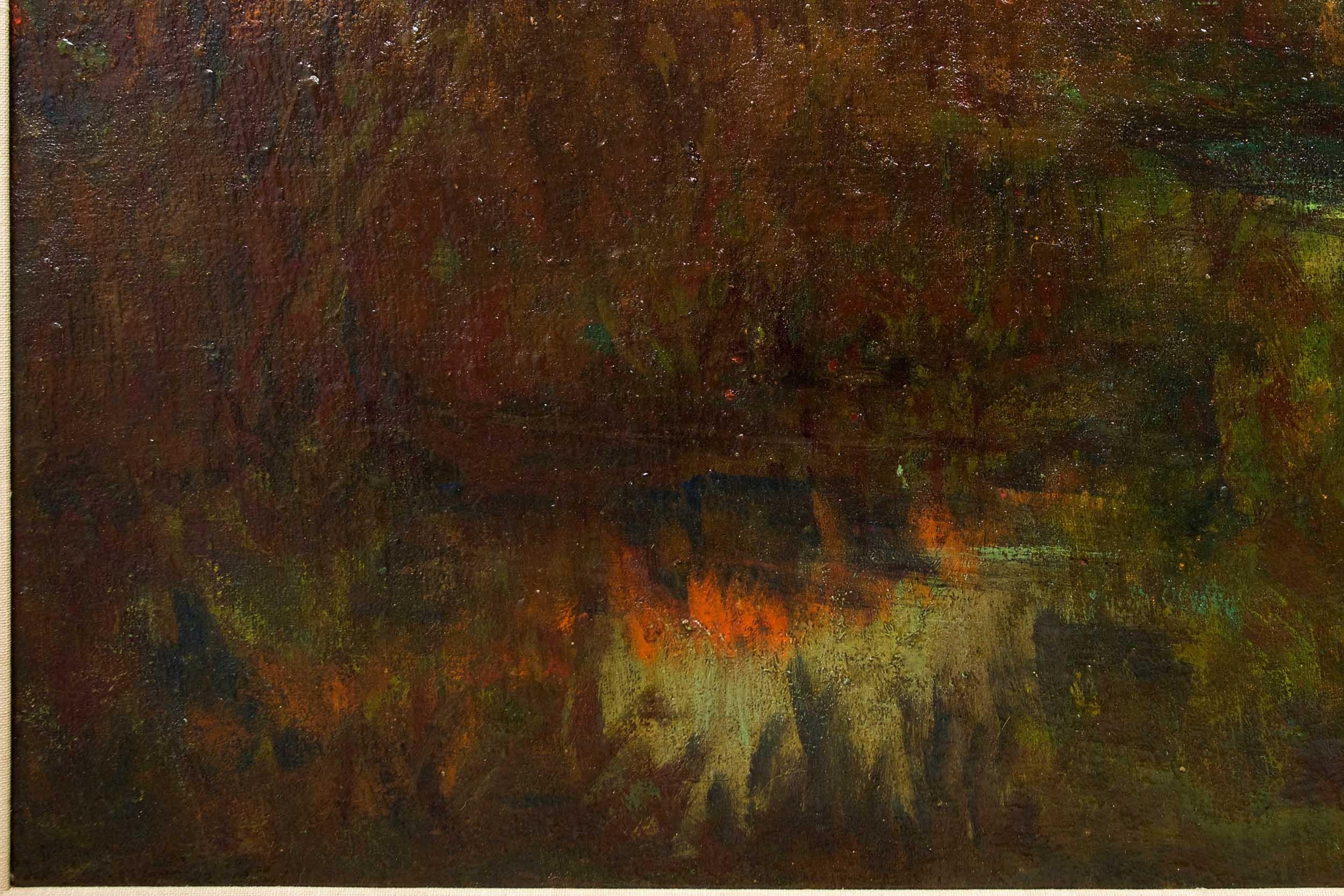 20th Century Penn, Impressionist Landscape Painting 