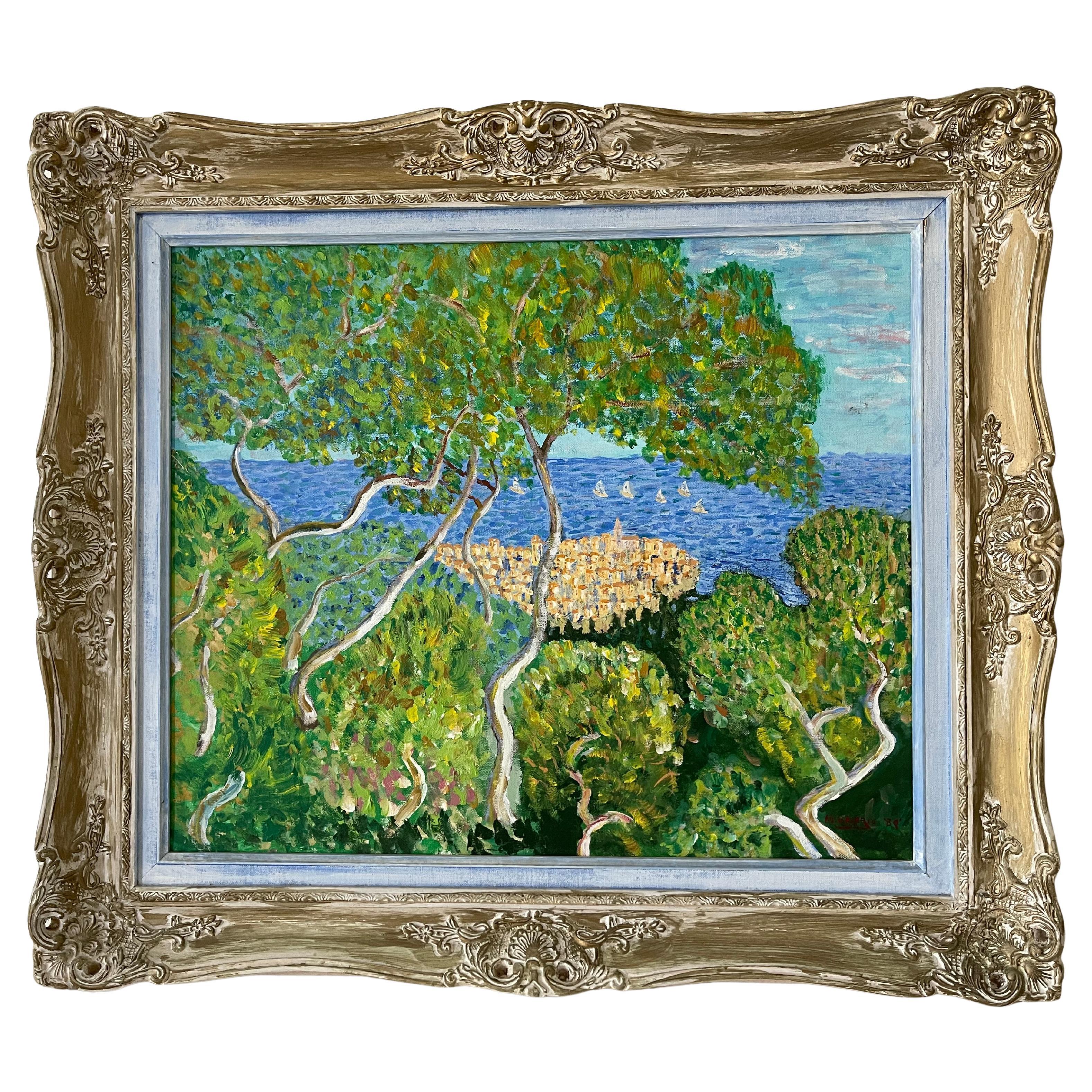 Impressionist Media Landscape Oil on Canvas Signed