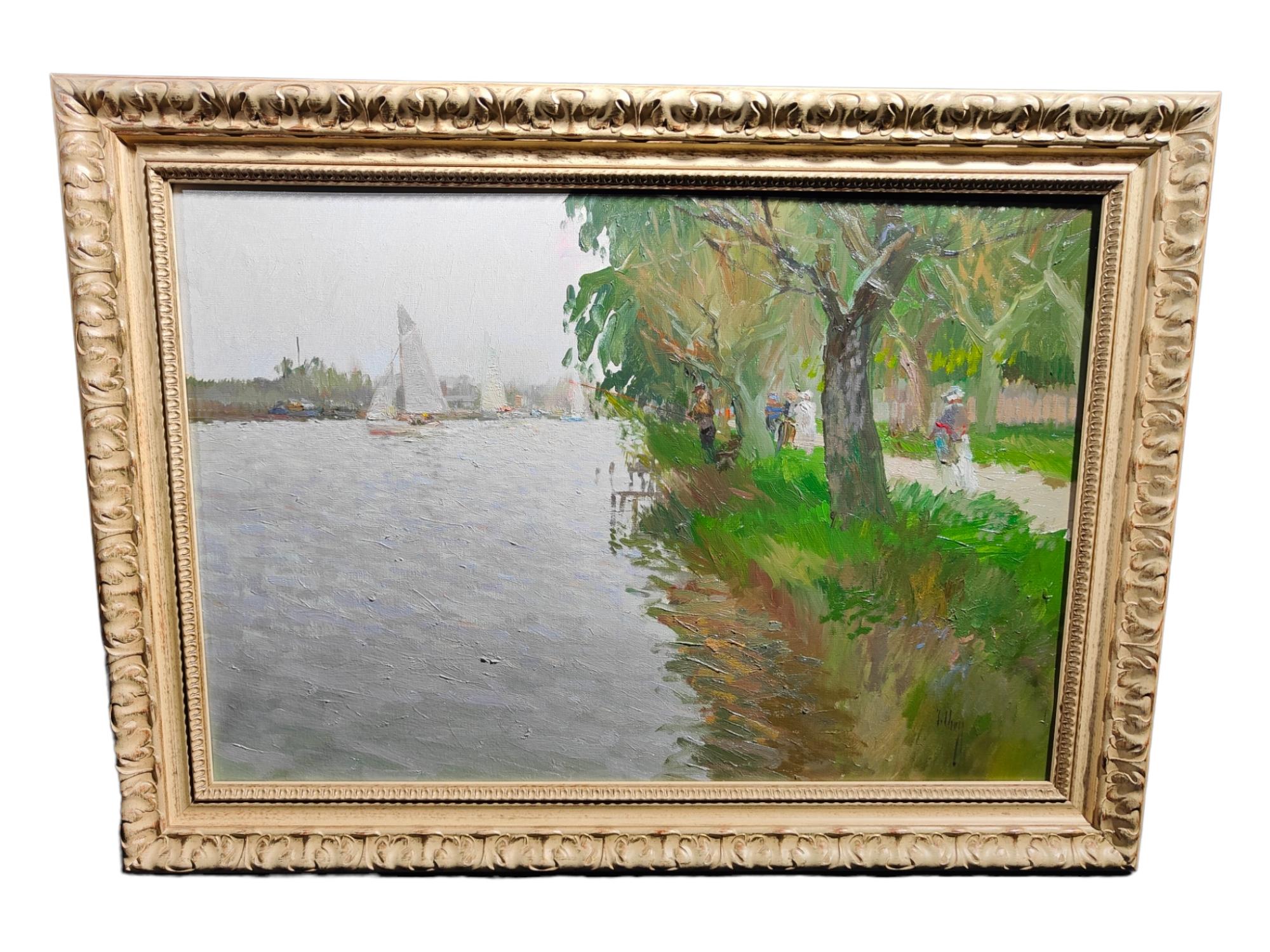 Impressionist Oil 20th Century
ELEGANT 1950s FRENCH IMPRESSIONIST OIL. UNREADABLE SIGNATURE. GOOD CONDITION. TITLE: POETRY - MEASUREMENTS: 86X64 AND 73X50 CM