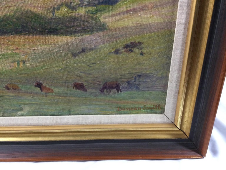 American Impressionist Oil on Canvas by Listed Artist Duncan Smith For Sale