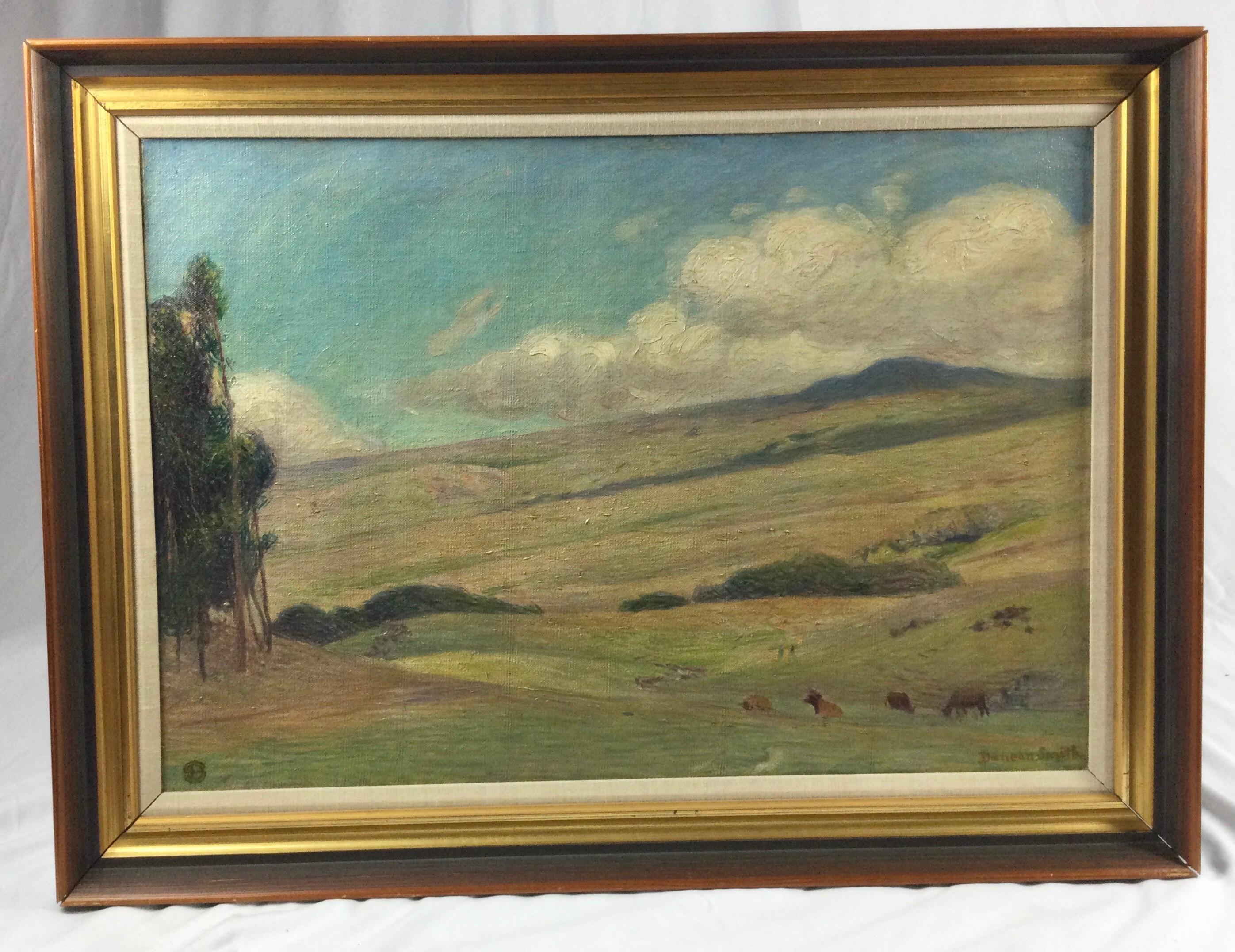 20th Century Impressionist Oil on Canvas by Listed Artist Duncan Smith For Sale