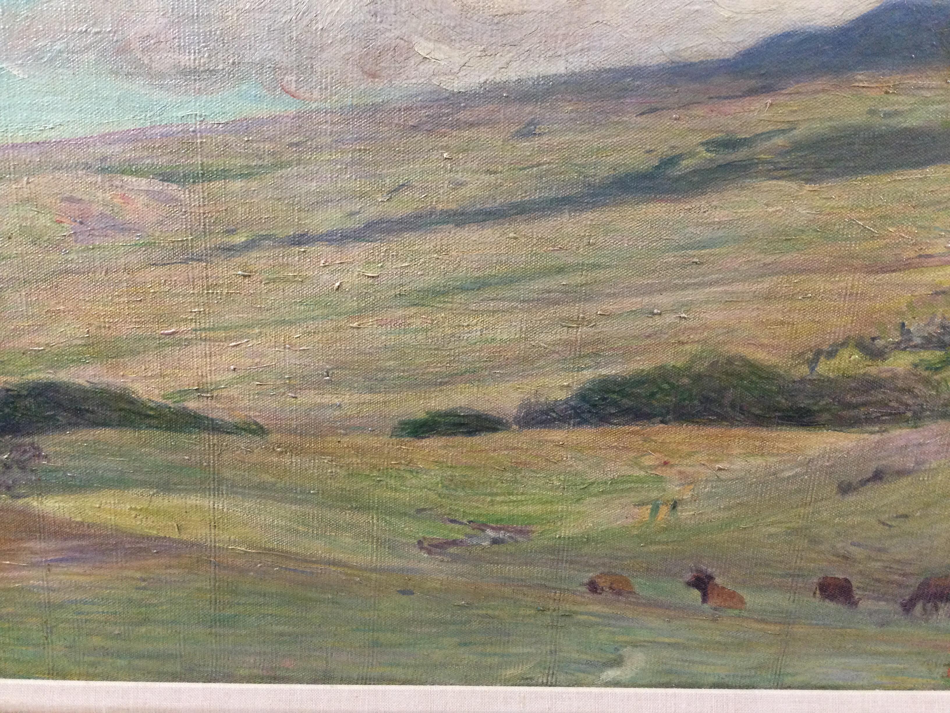 Impressionist Oil on Canvas by Listed Artist Duncan Smith For Sale 1