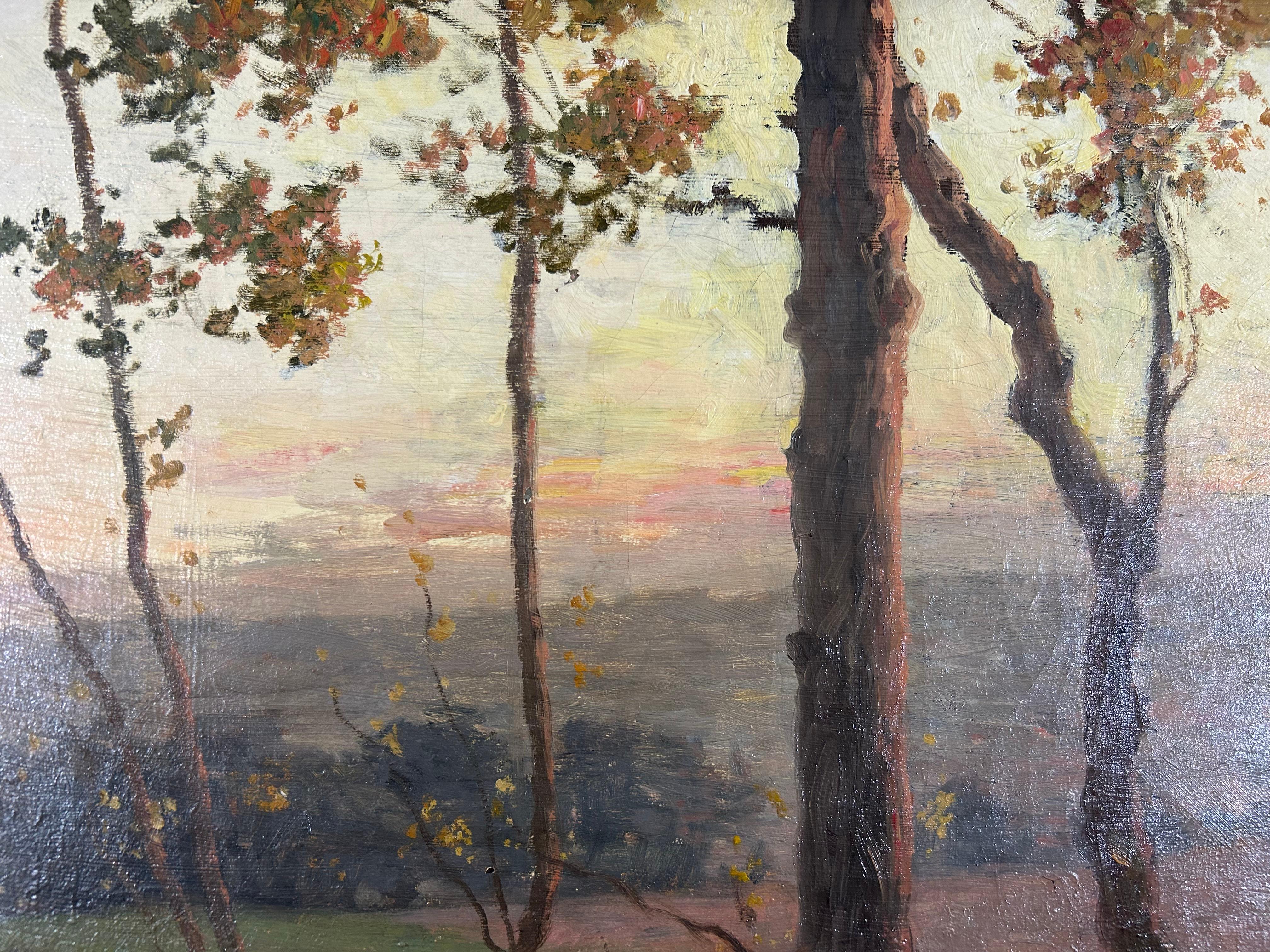Impressionistisches Gemälde von Andre Gisson, Öl auf Leinwand, 20. Jahrhundert 6